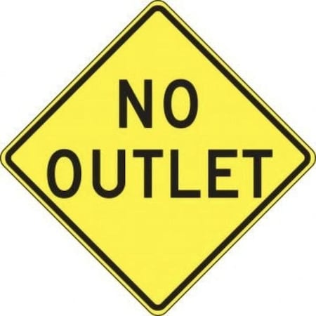 Accuform LANE GUIDANCE SIGN NO OUTLET 30 in  X FRW418RA